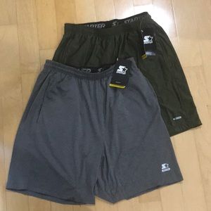 2 pairs of  NEW men’s workout shorts.